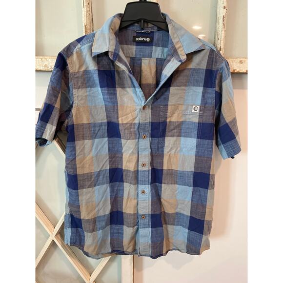 NWOT Solaris size medium cotton button down mens shirt - Picture 1 of 3